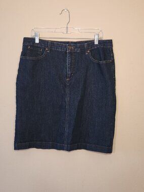 Basic Editions Blue Jean Skirt size 14